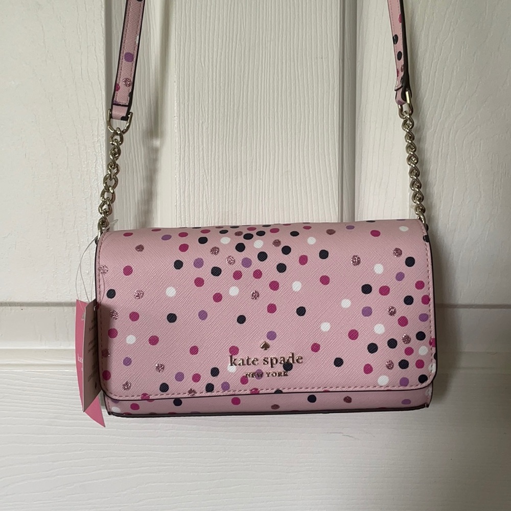 Kate Spade Crossbody Staci Pink Confetti